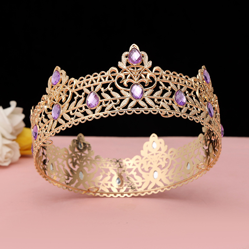 Round Wedding King Tiara Headp – Ethnic Fashion Imports recenzja i cena
