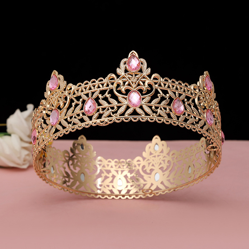 Round Wedding King Tiara Headp – Ethnic Fashion Imports recenzja i cena