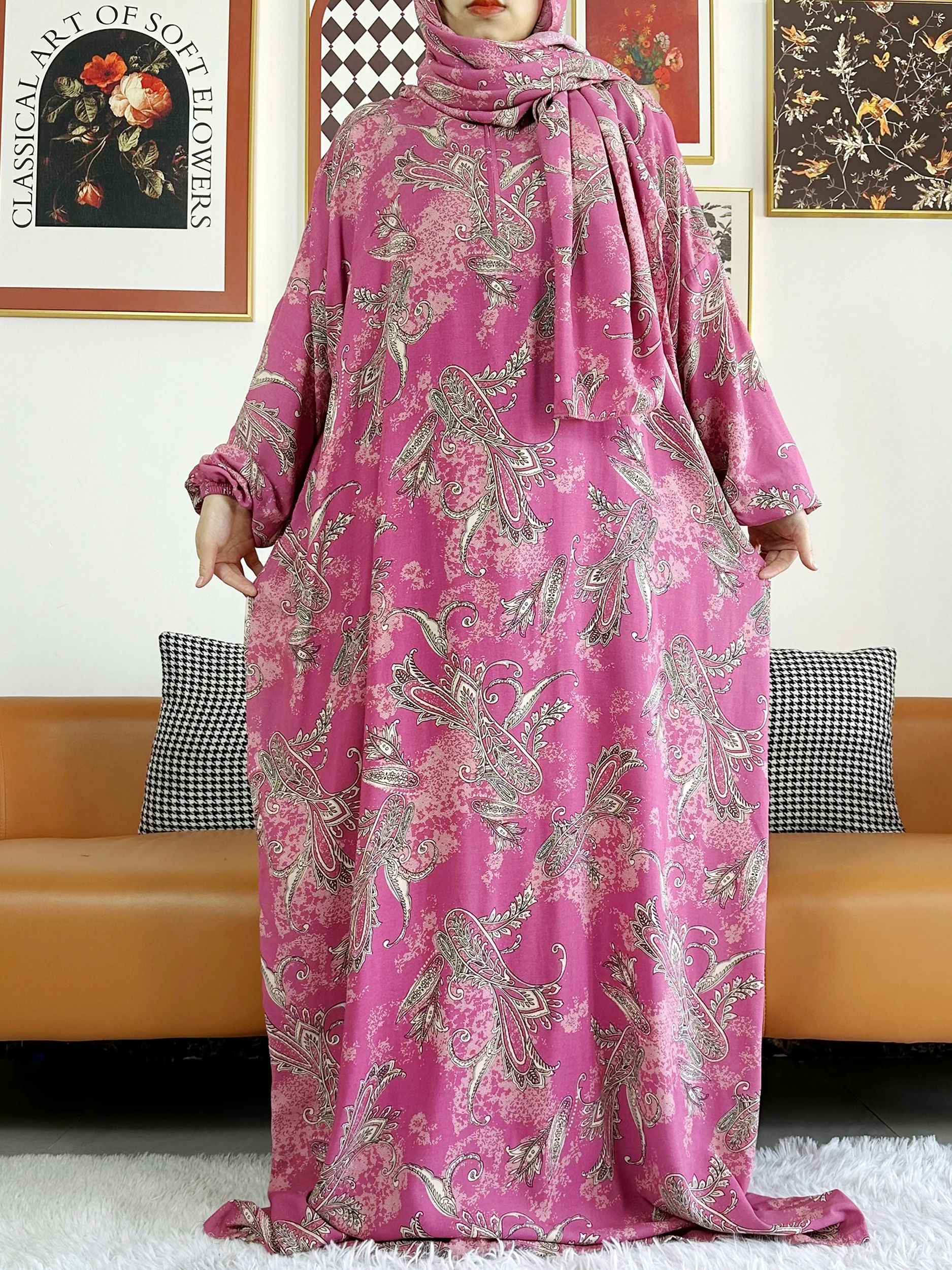 2025 Muslim Cotton Lady's Abay – Ethnic Gown recenzja i cena