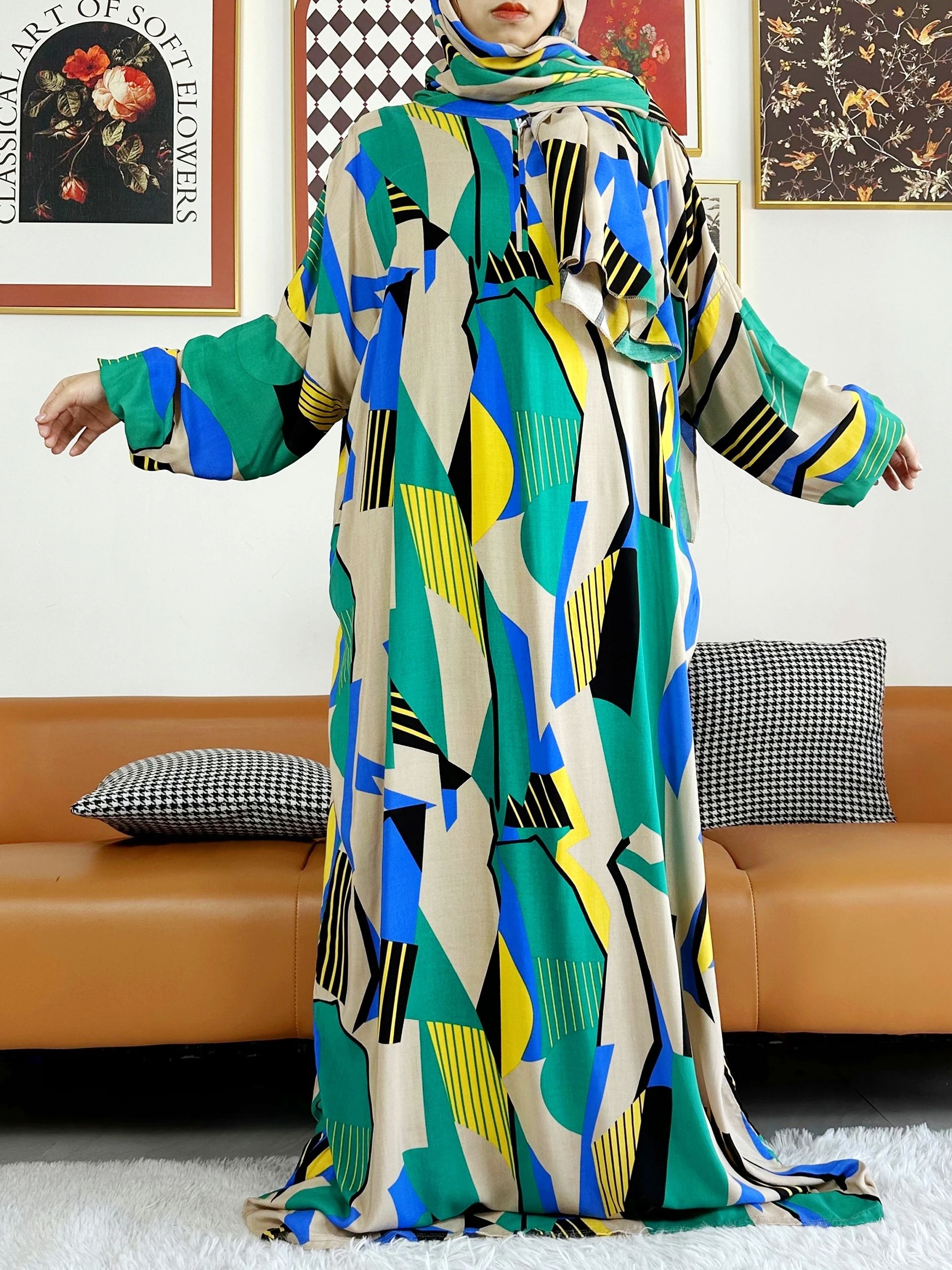 2025 Muslim Cotton Lady's Abay – Ethnic Gown recenzja i cena