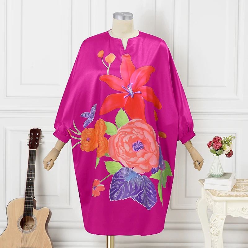 Plus Size 5XL VONDA Women Bohe – Ethnic Gown recenzja i cena