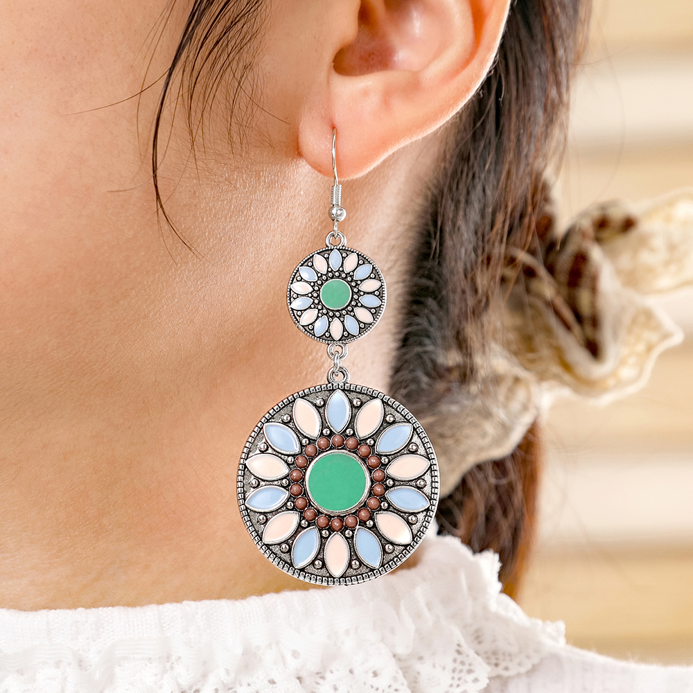 Ethnic Style Dangle Earrings F – Ethnic Fashion Wear recenzja i cena